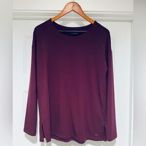 Banana Republic Burgundy Long Sleeve Top